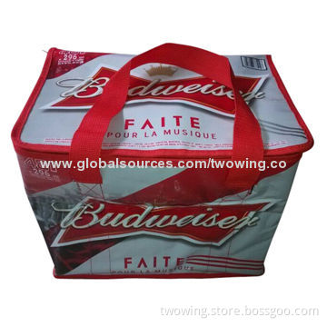 Beer cooler bag, made of woven, can for 48 cans 330mL beer